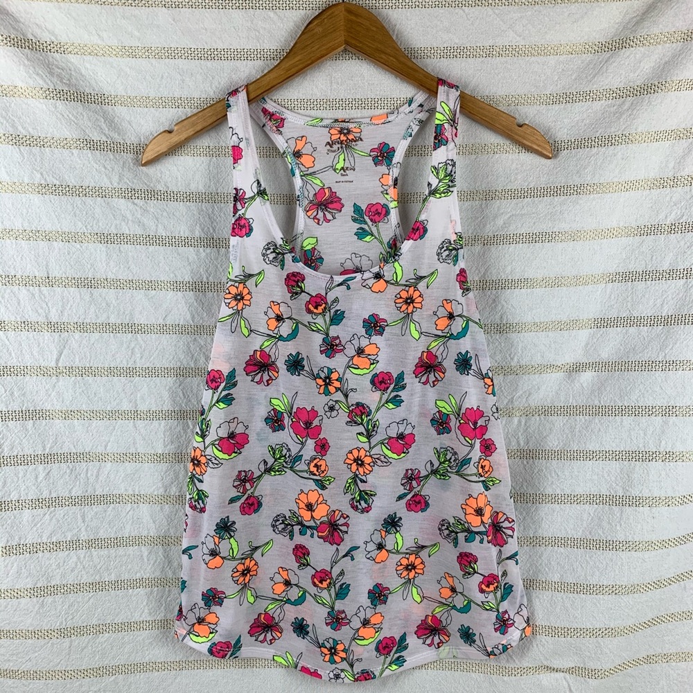 White Floral Tank